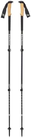 BLACK DIAMOND Alpine Carbon Cork Hiking Trekking Poles, Pair, Tundra