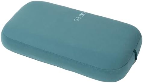 Exped Mega Pillow - Lightweight Inflatable Camping Pillow with Washable Cover & Adjustable Comfort for Neck Support in Backpacking & Van Adventures (52 x 32 x 12cm), Cypress