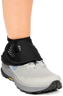 Topo Athletic Unisex Adult Topo Performance Trail Gaiter |Lightweight Stretch Nylon Black/Black Shoe Gaiter for Trail Running