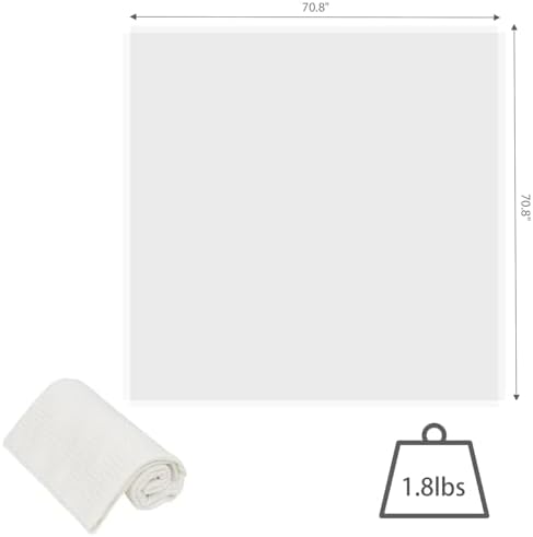 Wind Tour Outdoor Multifunctional Picnic mat, Picnic Blanket, Suitable for Camping, Picnic, Party, Hiking and Outdoor Activities（White | 70.8” × 70.8”）