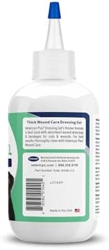 Vetericyn Plus Wound Dressing Gel for Animals| Thick Barrier Wound Care for Cats, Dogs, Horses, and Small Animals, Works on Wounds and Skin Irritations. 3 Ounces