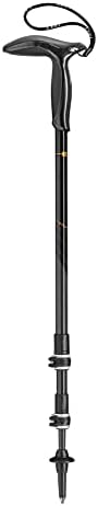 LEKI Legend Black Carbon Trekking Pole (Single) | Adjustable, Lightweight Hiking Stick