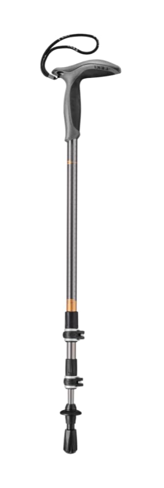 LEKI Wanderfreund Makalu Trekking Pole (Single)-Black-Anthr-Copper-90-120cm | Aluminum, Adjustable, Lightweight Hiking Stick