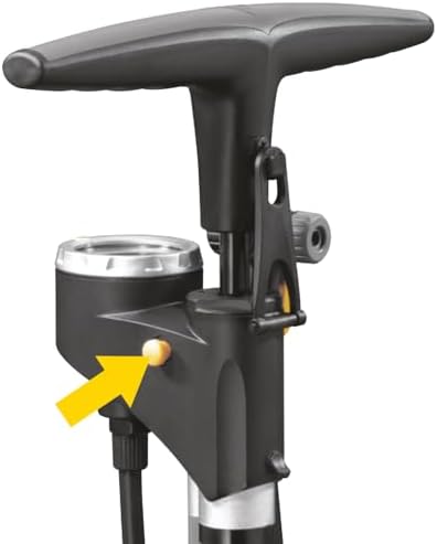 Topeak JoeBlow Sprint Bike Pump – TwinHead High-Pressure Floor Pump for Road, MTB & Gravel Bikes, 160 Psi / 11 Bar Capacity, Satin Aluminum Barrel, Top-Mounted Gauge & Air Release Button