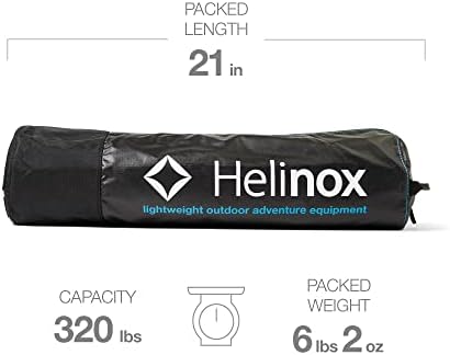 Helinox Cot One High, 15-Inch High Compact, Collapsible Camping Cot, Regular
