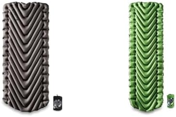 Klymit Static V Luxe and Static V Inflatable Sleeping Pads Bundle with V-Shaped Design for Comfortable Camping