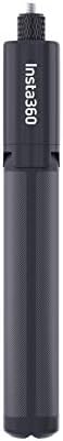 Insta360 2-in-1 Invisible Selfie Stick + Tripod, Aluminum Alloy Invisible Pole and Tripod, Compatible with Insta360 Ace, Ace Pro, Ace Pro 2, GO Ultra, GO 3S, ONE X2, X3, X4, X5 Action Cameras, Black