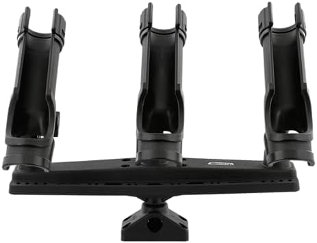 Scotty #256 Triple Rod Holder, black, one size