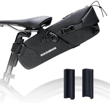 ROCKBROS Bike Saddle Bag Bikepacking Bag Large Capacity Bicycle Seat Bag