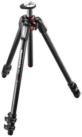 Manfrotto 055 Aluminum 3-Section Tripod with Horizontal Column (MT055XPRO3),Black