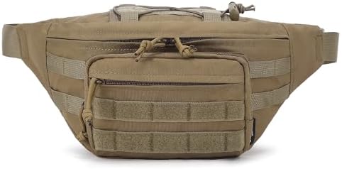 Mardingtop Tactical Fanny Pack for Men, Military Crossbody Waist Bag Utility Hip Belt Bumbag for Outdoor Travel,Hiking,Running,Walking,Fishing,EDC