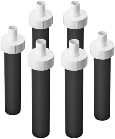 Replacement for Brita Water Filter,Water Bottle Filter Compatible with Brita BB06 Hard Sided Sport Bottle Filter and Stainless Steel, 6 Pack