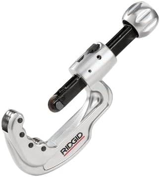 RIDGID 29963 Model 35S 1/4" to 1-3/8" Stainless Steel Tubing Cutter with X-CEL Knob, Silver