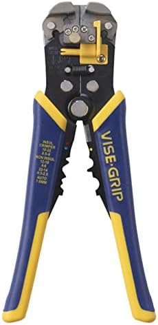 IRWIN Vise-Grip Wire Stripper, 2 Inch Jaw, Cuts 10-24 AWG, ProTouch for Comfort, Blue (2078300)
