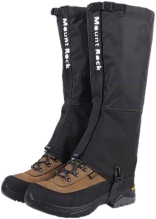 Hiking Gaiters Waterproof for Boots,900D Hunting Gaiters,Adjustable Snow Boot Gaiters for Climbing, Dirt-Proof Ripstop Shoe Gaiters for Men Women