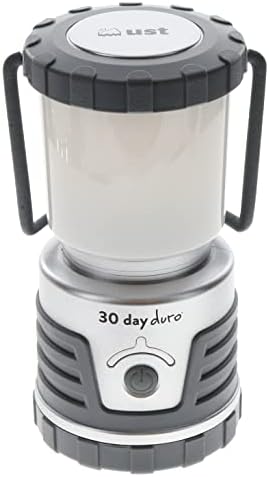 ust Duro Lantern with 30-Day Run time, Low and high Light, Water Resistant, Aluminum, for Camping, Hiking, and Outdoors