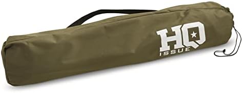 HQ ISSUE Camping Cot for Adults, Heavy-Duty Comfortable Military Army Style Portable Folding Sleeping Camp Tent Bed with Carry Bag, 225-lb Capacity