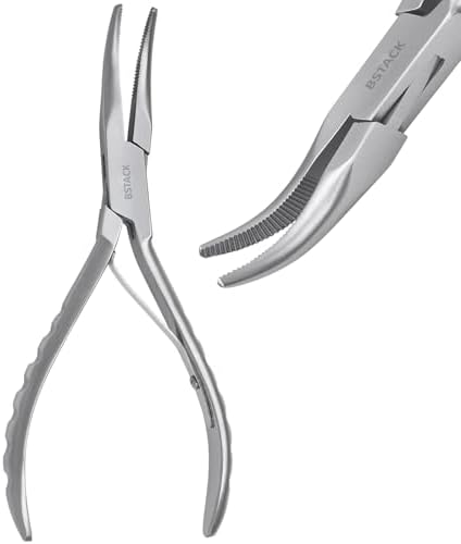 Fish Bone Pliers 6.5” Stainless-Steel Needle Nose Plier with Non-Slip Grip Japanese made Dishware Safe Food Grade Fish Deboning pliers for Plucking & Pulling Fish Pin bones.