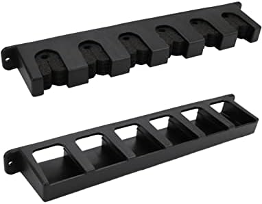 Fishing Rod Holders Vertical Rod Rack, Fishing Pole Holders for Garage, Wall, Ceiling Rod Stand, Black (1 Pair Black)