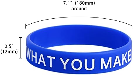 Motivational Quote Silicone Bracelets Inspirational Bands