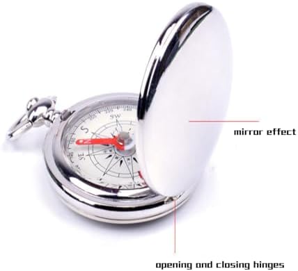 Survival Compass, Waterproof Pocket Compass Hiking Outdoor Camping Motoring Boating Backpacking Survival for Kids Gifts Boys Girls Memory Present