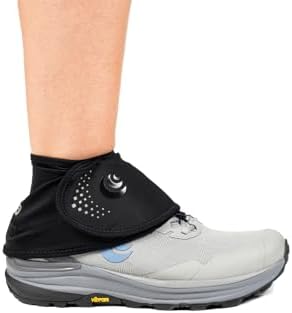 Topo Athletic Unisex Adult Topo Performance Trail Gaiter |Lightweight Stretch Nylon Black/Black Shoe Gaiter for Trail Running