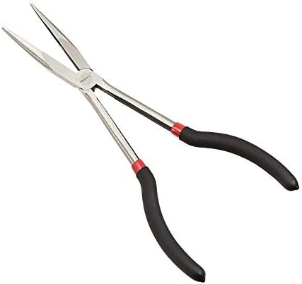Amazon Basics Extra Long Reach Needle Nose Pliers Tool Set for Narrow Spaces, Versatile, 3-Piece, Black