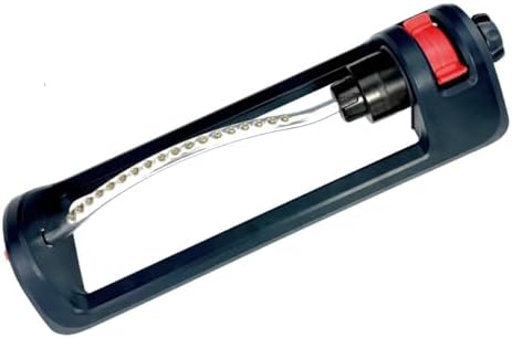 Lawn Sprinkler, 18 Brass Nozzles Garden Water Oscillating Sprinkler for Yard Covers up to 3,600 sq.ft, Heavy Weight Base, Built-in Spray Jet Cleaning Needle