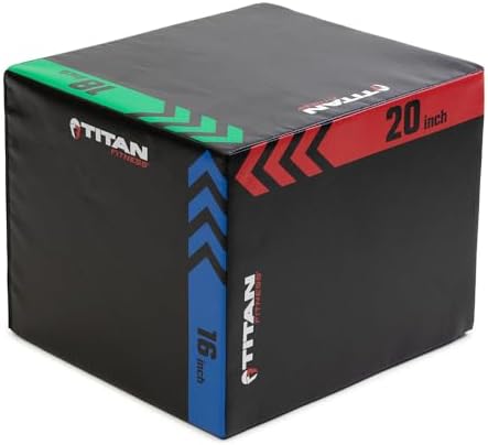Titan Fitness 3-in-1 Heavy Foam Plyometric Jump Box