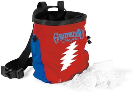 Chalk Bag for Rock Climbing & Bouldering with Waist Belt, Brush Loop, Fleece Liner, Cord Lock Enclosure - Complete with Hamster Ball Chalk Holder