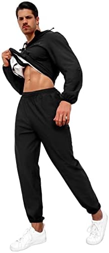 Men's Sauna Suit 2-Piece Performance Jacket and Pants Set for Weight Loss Workout Boxing