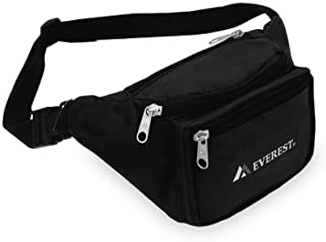 Everest Signature Waist Pack - Large, Black, One Size,044XLD-BK