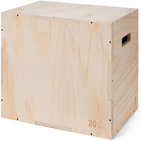 Amazon Basics Plyometric Jump Box, Plyo Box Jumps for Home Gym