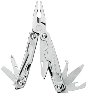 LEATHERMAN, Rev Pocket Size Multitool with Package Opener and Screwdrivers, Stainless Steel