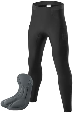 ROCKBROS Men's Thermal Cycling Tights Padded Winter Bike Pants