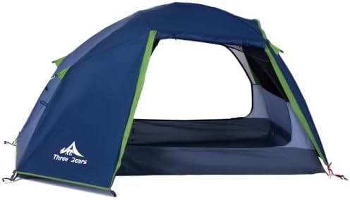 ThreeBears 2-Person Camping Tent, Waterproof & Windproof Lightweight Backpacking Tent for Hiking, Camping, Mountaineering & Travel - Durable & Easy Setup