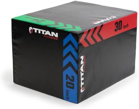 Titan Fitness 3-in-1 Heavy Foam Plyometric Jump Box