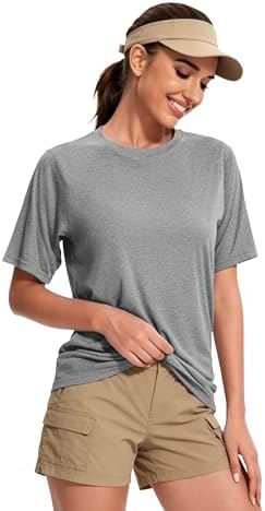 Kinglaman 1/5/6 Pack Women Workout Tops Gym Shirts Dry fit UPF 50+ Athletic