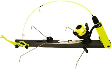 Ice Fishing Automatic Hook Setter with Adjustable Rod Holder & Storage Tube