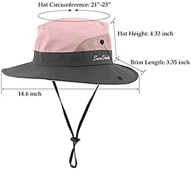 Woman Summer Sun-Hat Ponytail-Outdoor UV-Protection Wide Brim Foldable Hat