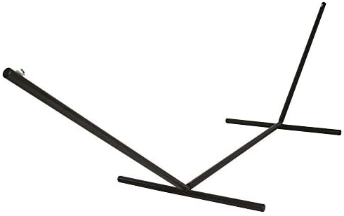 Hatteras Hammocks 15 ft. Tri-Beam Steel Hammock Stand with Right Connection Design and Cape Shield Powder Coating, 600 LB Weight Capacity, Handcrafted in The USA - Black