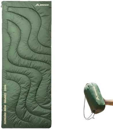 BISINNA Warm Weather Sleeping Bag Portable Lightweight Sleeping Bags