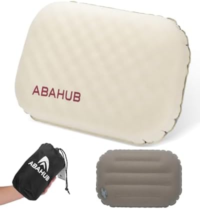 Abahub Ultralight Inflatable Camping Pillow with Memory Foam