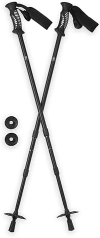 Gaiam Trekking Poles, Pair, 7075 Aluminum Hiking Poles