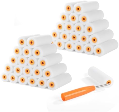 Foam Paint Roller Covers 4 Inch x 3/8 Inch 40 Pack
