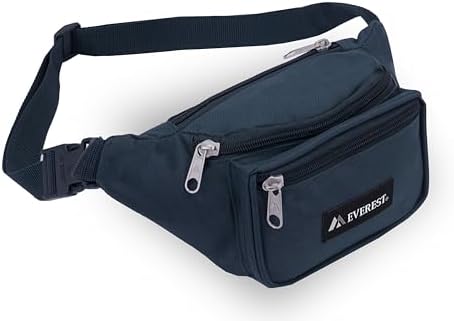 Everest Signature Waist Pack - Medium, Navy, One Size,044MD-NY
