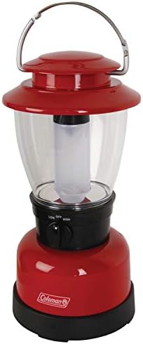 Coleman 400L LED Lantern, Water & Impact-Resistant Lantern with Carry Handle, Lifetime LED Lights Never Need Replacing, 4D Battery not Included
