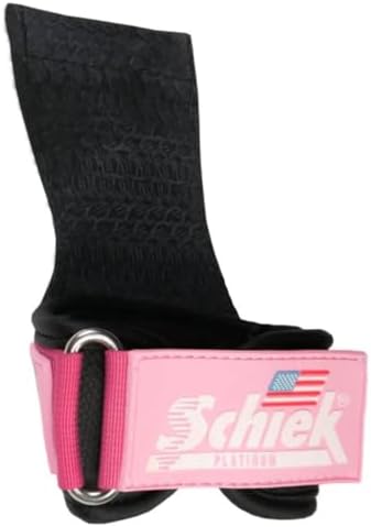 Schiek Sports Model 1907 Platinum Edition Ultimate Grips - 3 in 1 Weight Lifting Straps Wrist Wraps and Grip Pads