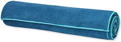 Gaiam Stay-Put Yoga Mat Towel, Non-Slip, Corner Pockets
