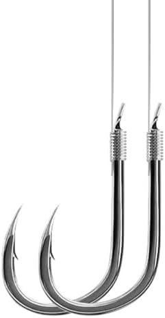 AMHDV Pre Tied Fishing Hooks on Line, Small Fish Hook with Leaders (Pack of 20)
